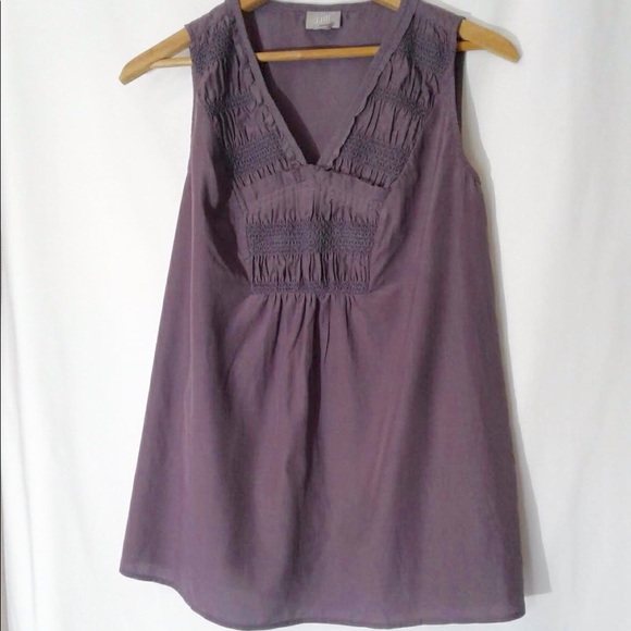 J. Jill Silk/Cotton Smocked Tank - Picture 2 of 5